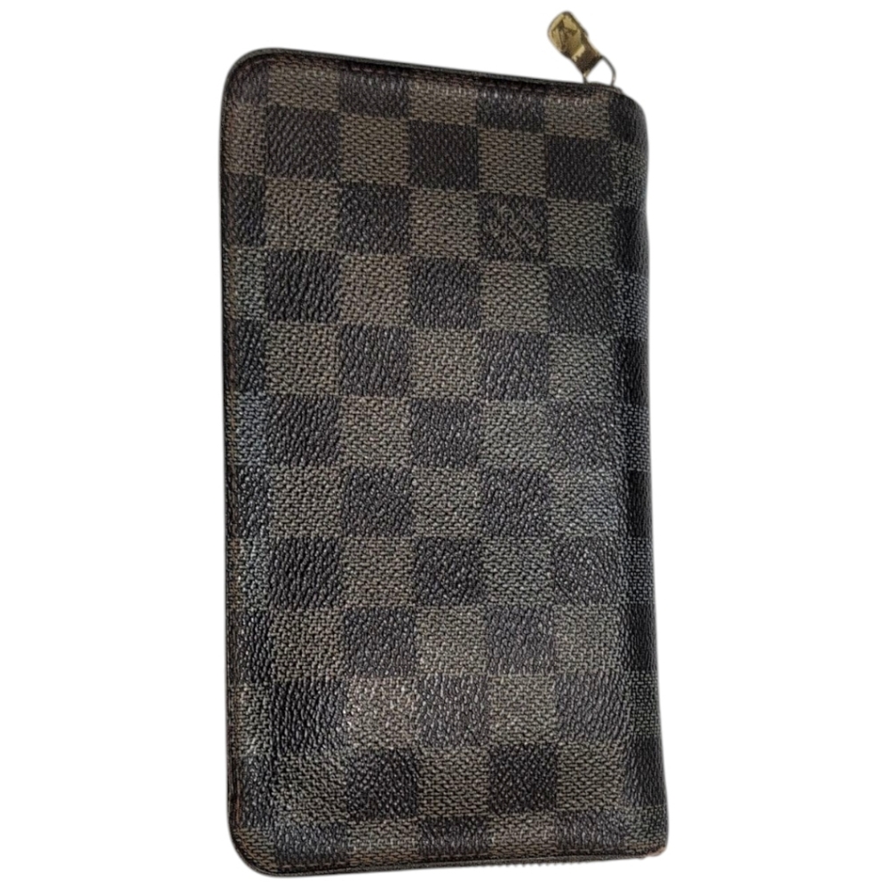 Louis Vuitton Damier Graphite Zip-Around Wallet in Black and Gray